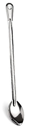long stainless steel spoon