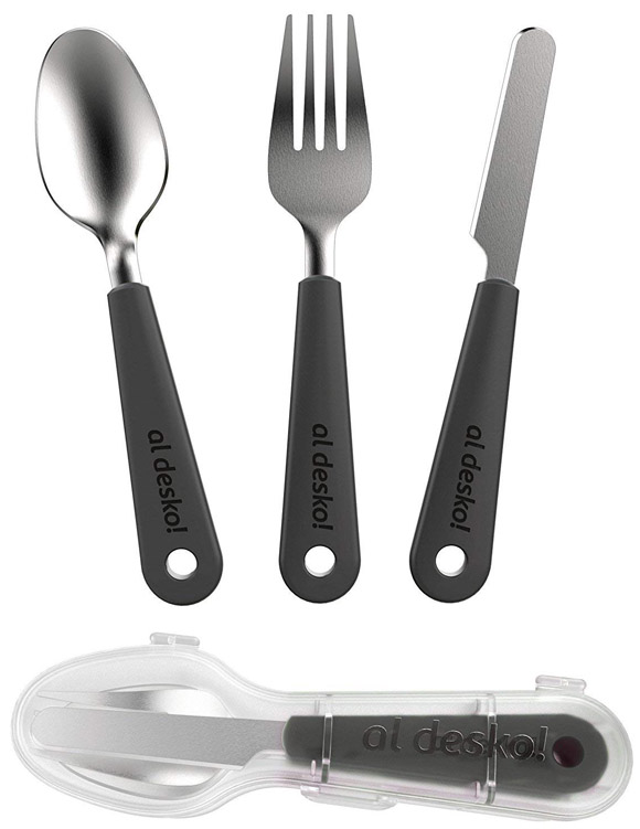 New Soda Office Cutlery Set with Case