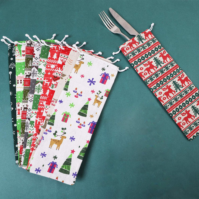 Christmas Cutlery Carrying Case