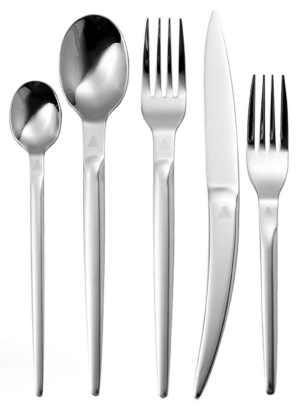 Laguiole By FlyingColors 20-Piece Silverware Flatware Cutlery Set Stainless Steel Utensils