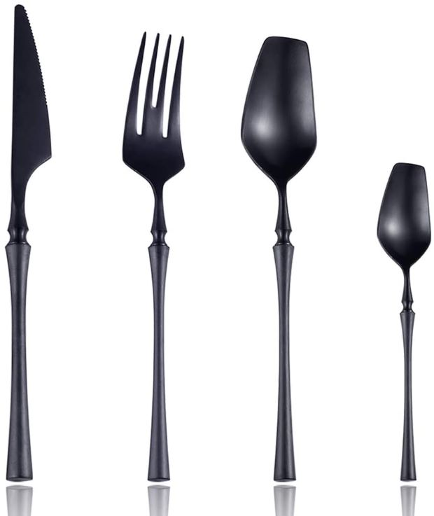 http://thecutleryreview.com/wp-content/uploads/2020/10/Lemeya-24-Piece-Stainless-Steel-Matte-Black-Silverware-Luxury-Flatware-Cutlery-Set-Service-for-6-Include-Knife-Fork-Spoon-Dishwasher-Safe.jpg