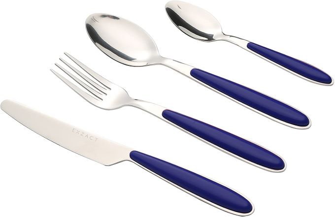 Exzact Cutlery With Color Handles