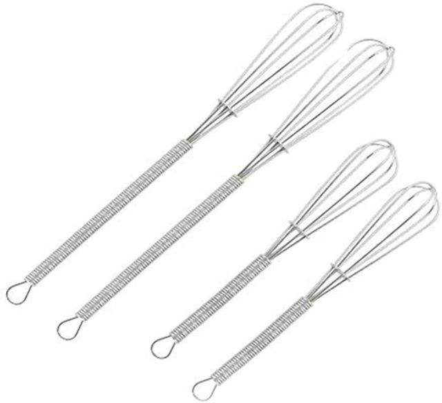 Babish Tiny Whisk Set, Stainless Steel, Mini