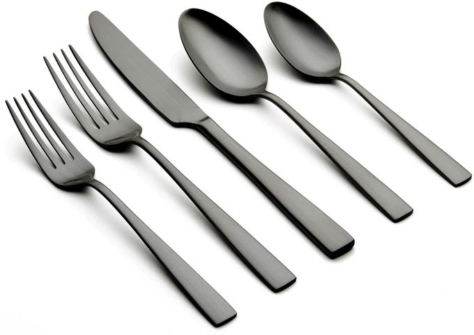 Knork Black Matte Titanium Coated Stainless 20-Piece Set